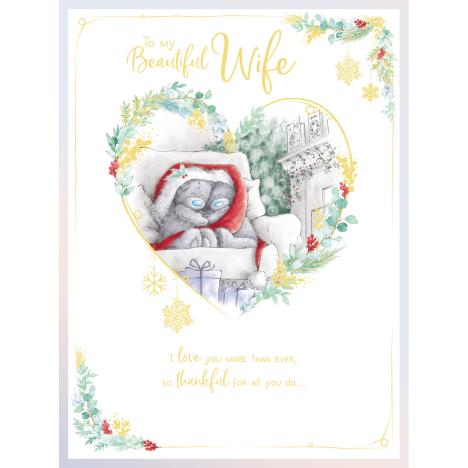 My Beautiful Wife Handmade Large Me to You Bear Christmas Card £3.99